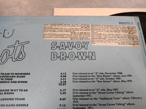 Savoy Brown - Blues Roots UK 1978 Decca Compilation LP - Picture 8 of 9