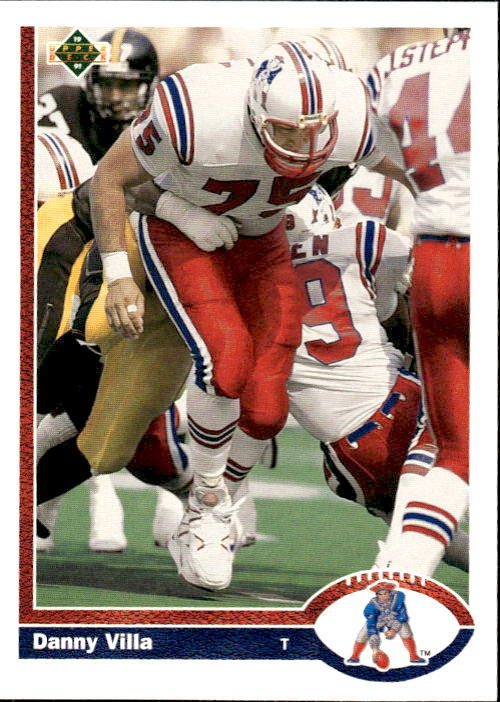 Danny Villa 1991 Upper Deck #565   New England Patriots
