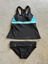 Lands’ End Black 2-Piece Separates Women’s Medium (10-12)