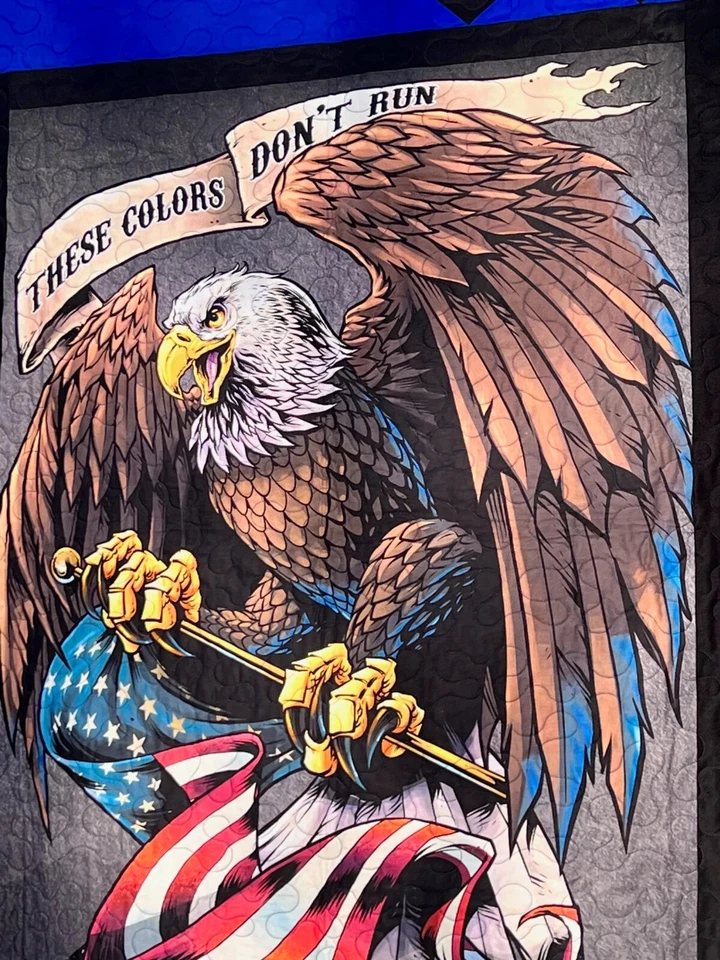Eagle  Quilt, Veteran’s Day Gift, Quilt, Quilt of Valore, American Quilt - Image 2 of 4