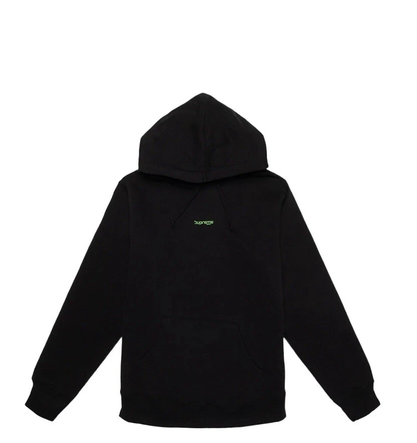 Sweat shirt à capuche logo numérique Supreme noir (SS20SW73) taille Large