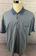 ORVIS Blue Short Sleeve Polo Shirt Men s Size XL