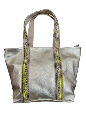 FEMME ROUGE by ALMALA gold laminated shopping bag GH082C3111 GOLD BAG