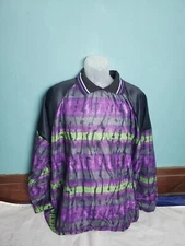 VKM Venus Goalie Soccer Jersey Long Sleeve Purple/ Black / Green Men's Size XL 