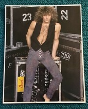 1980s Vintage : JON BON JOVI "Original" 8 x 10 Fan Club PHOTO @ Secret Society