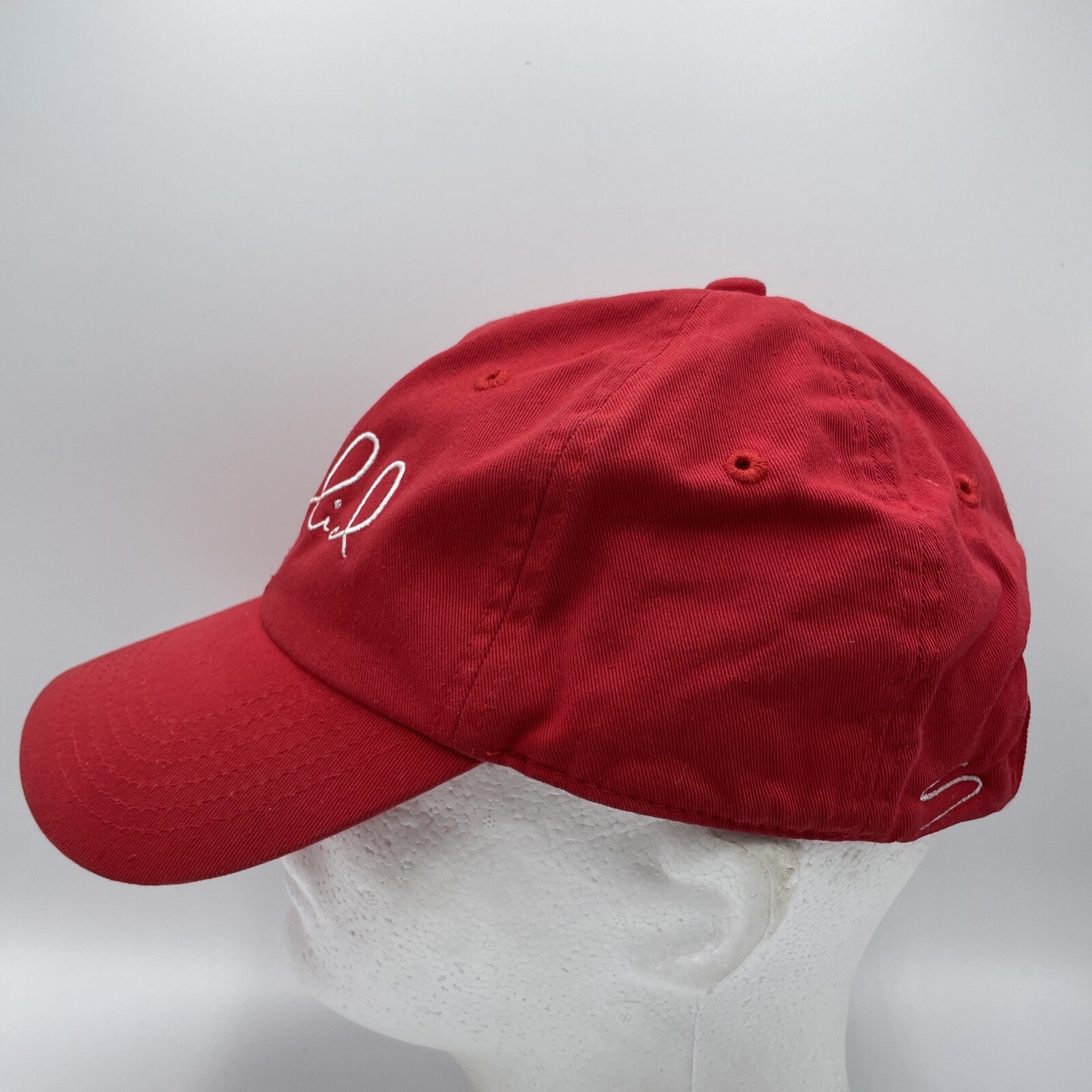 Solid  Hat Adult Adjustable Strapback Red Basebal… - image 3