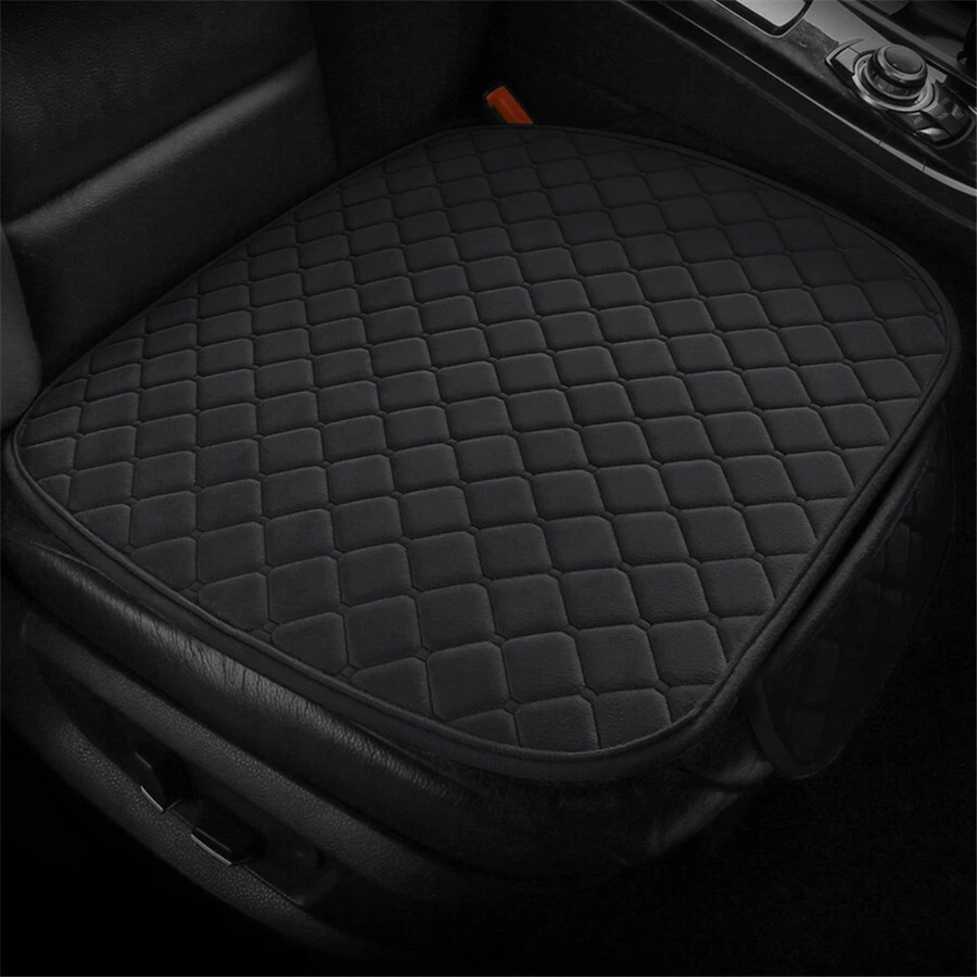 52X48CM Car Interior Front Seat Cover Cushion Black Winter Warm W/Storage Bag - Image 2 of 4