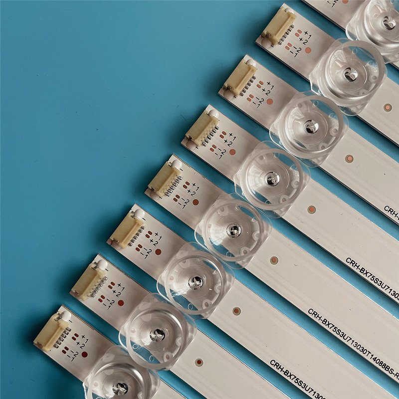 KIT 14 BARRE STRIP 8 LED TV HISENSE HD750S3U71 CRH-BX75S3U713030T14088BS- REV1.1