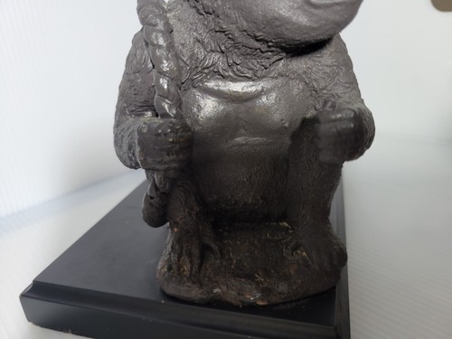 Gusseisen Gorilla Mutter ziehende Affen Visitenkartenhalter schwer ~ Figur Statue - Bild 12 von 17