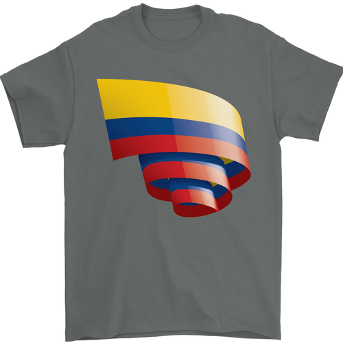 Rizado Columbia Bandera Colombino Día Fútbol Hombre Camiseta 100% de Algodón - Imagen 75 de 105