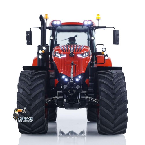 LESU 4*4 Metal 1/14 RC Hydraulic Tractor Car AOUE 1050 Farm Truck Light Smoking - Picture 9 of 12