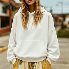Women's Hoodie Long Sleeve Drawstring Pocket Loose Casual Pullover Sweatshirt