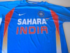 Nike Dri-Fit Sahara India Cricket Jersey Shirt Men's Large National Team  Blue