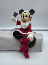 Vintage Disney Mickey Mouse Christmas Stocking Holder Santa's Best Kurt Adler