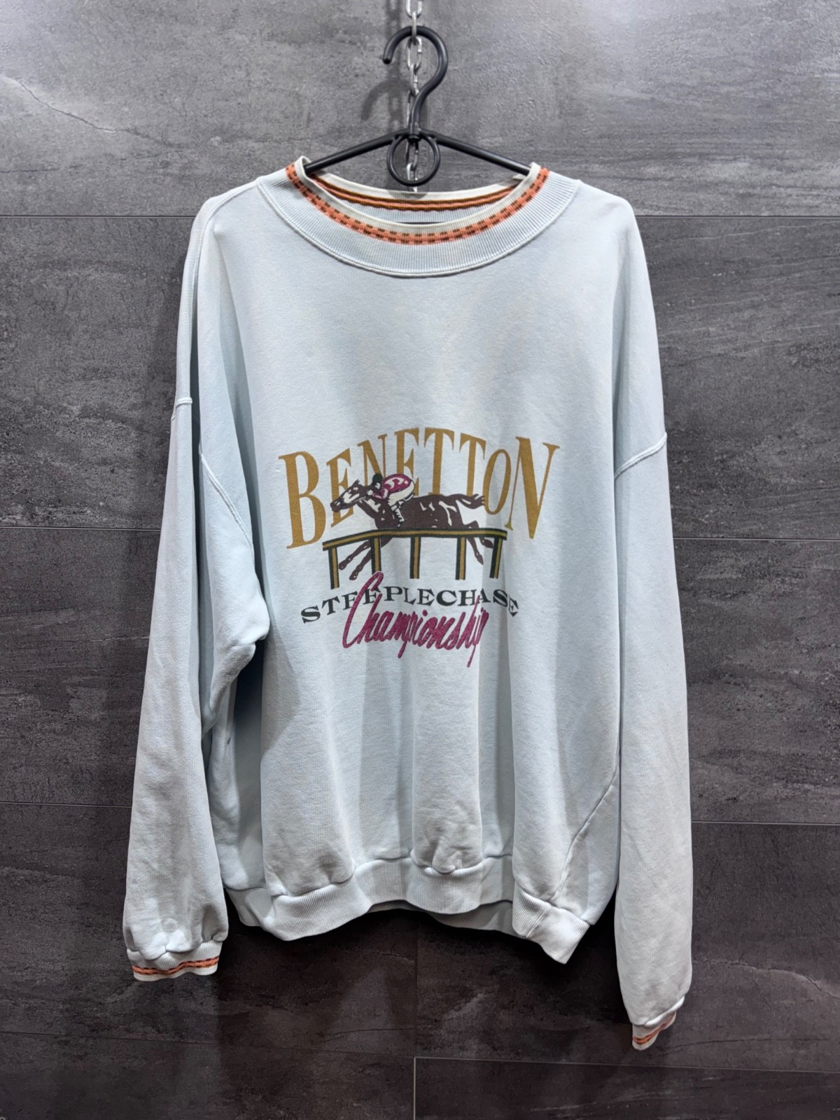 Benetton Steeplechase Championship Vintage Rare Sweatshirt Men’s Size L