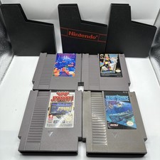 NES Lot Of 4 Games Tested Working 3 Sleeves Tetris Jeopardy Pictionary Silent