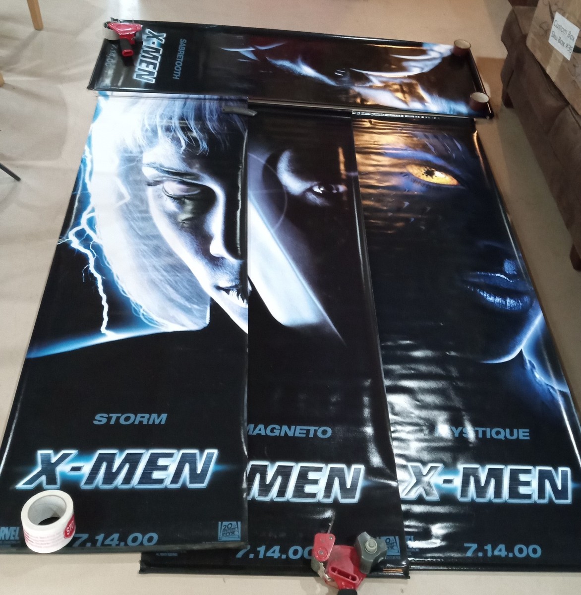 X2: X-Men 劇場掲示用バナー 4 X-Men 2000 Original Movie Banner 6x2 Vinyl Storm Magneto