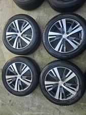 9809687377 ALLOY WHEELS BI COLOR PEGEOUT 3008 5008 225 55 18 DOT 21 PIRELLI