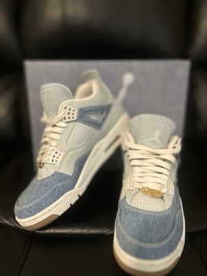 Size 9.5 - Levi's x Air Jordan 4 Retro Denim for sale online | eBay