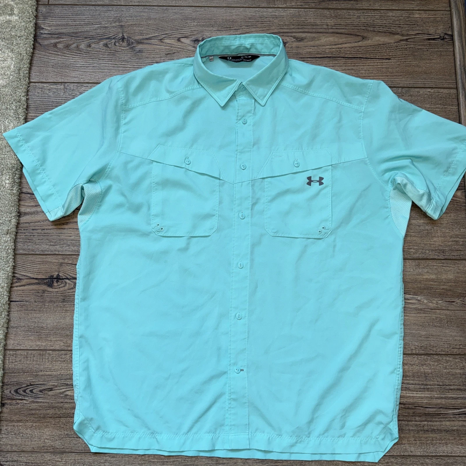Under Armour HeatGear Short Sleeve Vented Fishing Shirt Tide Chaser XL 53126-14
Opens in a new windo