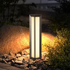 32” LED Landscape Path Lights, 3000K Outdoor Wired Driveway Bollard Light