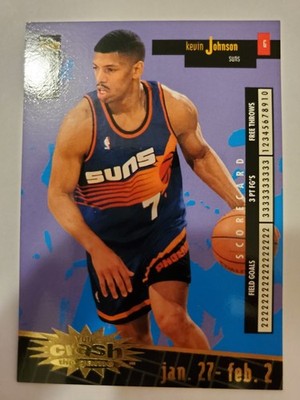 Kevin Johnson #C 21 Jan 27-Feb 2 French GOLD 1996-97 Crash the Game Card NMM