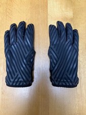 HONNS Logan Gloves Black CROSSHATCH Rib Wrist Stylish Functional Used japan