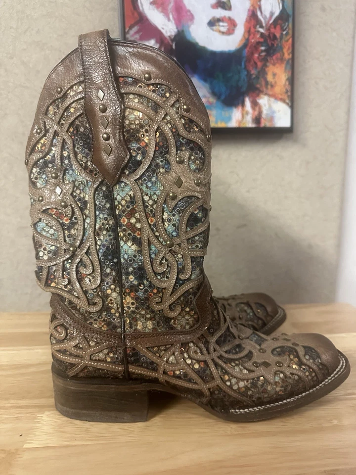 Corral Women's Leather Boots 8.5 M - Image 3 of 4