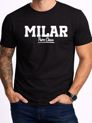 Milar Pure Class Surname Tee Gift Present Men's