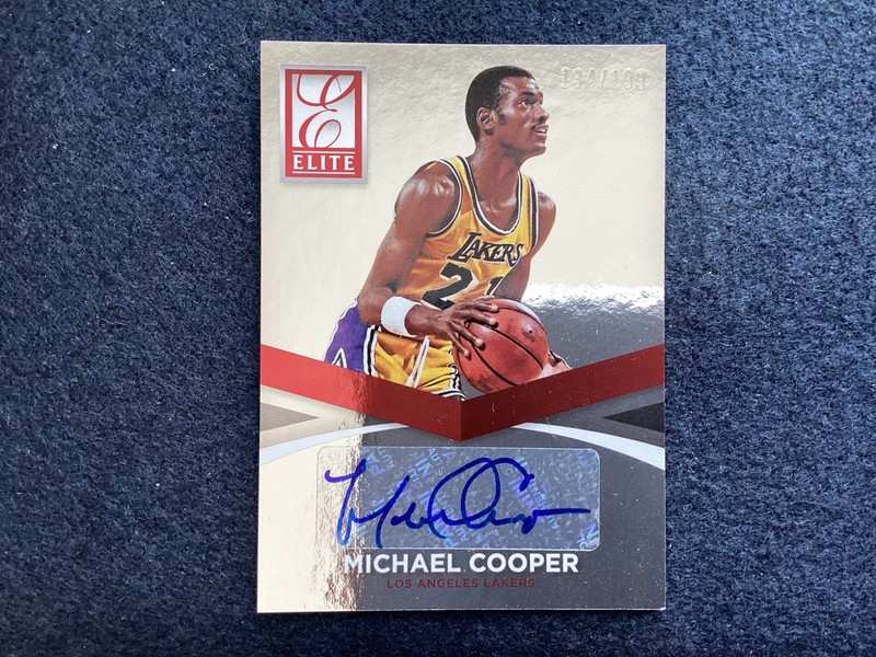 2014-15 Panini Donruss Michael Cooper Autograph Elite LosAngeles Lakers #143/199