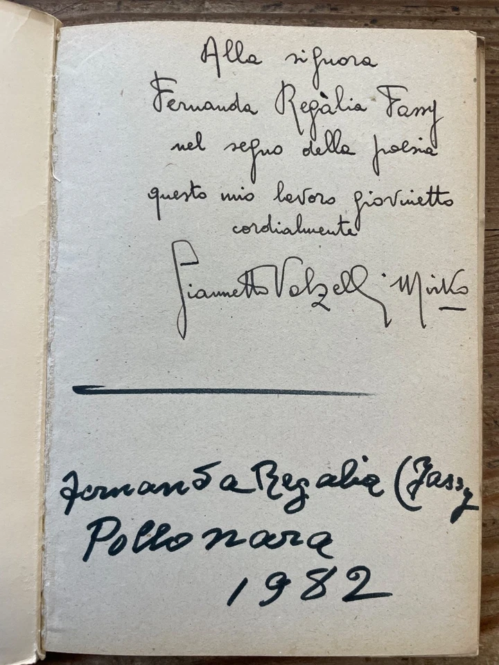 AUTOGRAFATO-GIANNETTO VANZELLI- AMOROSA CREATURA-REDUCI -IL RIBELLE BRESCIA 1945 - Immagine 3 di 4