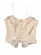 Vintage 90's Victoria's Secret Gold Label Lace Satin Cami Size M