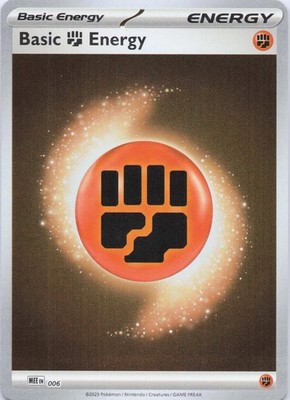 Basic Fighting Energy - Reverse Holo MEE: Mega Evolution Energies 6 NM
