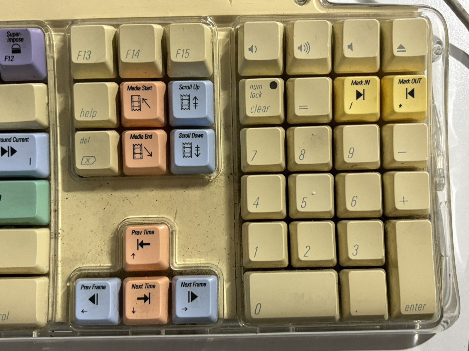 Apple Mac M7803 BPS Logic Colored Final Cut Pro Video Editing Keyboard Working