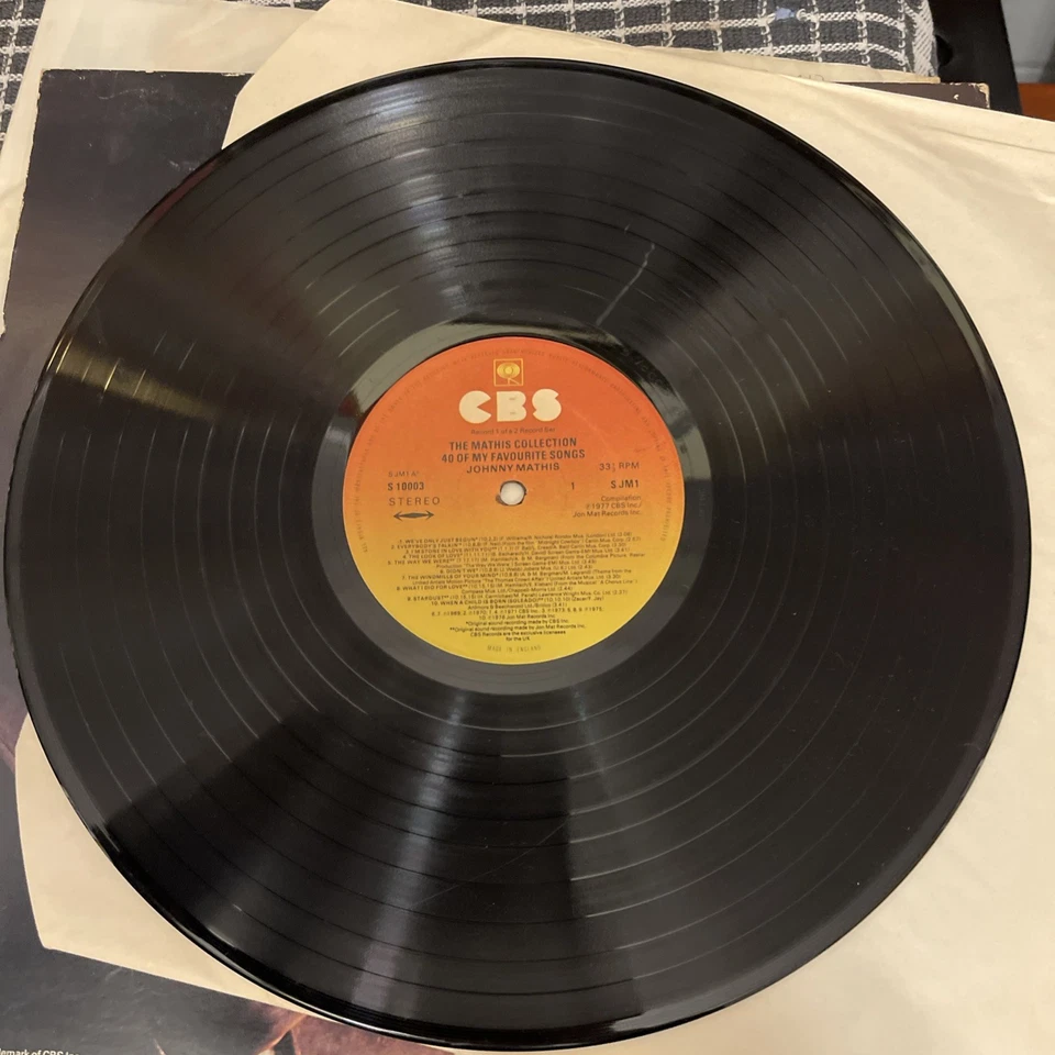 The Johnny Mathis Collection "40 Of My Favourite Songs" Vinyl LP Double Album - Image 4 of 4