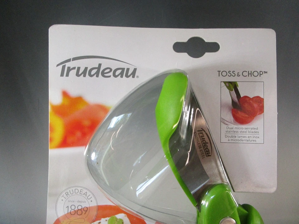 Tijeras pinzas para ensalada Trudeau Toss & Chop, mezclando en una NUEVO Foto 2 de 4