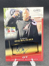 2015 Sage Hit AUTO RED ROOKIE Cedric Ogbuehi RC #A70 Texas A&M Football (f3)