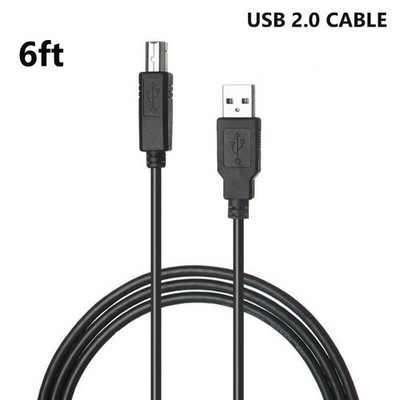 6ft USB 2.0 Data Cable For Numark Mixtrack Platinum FX 4 Deck DJ Controller
