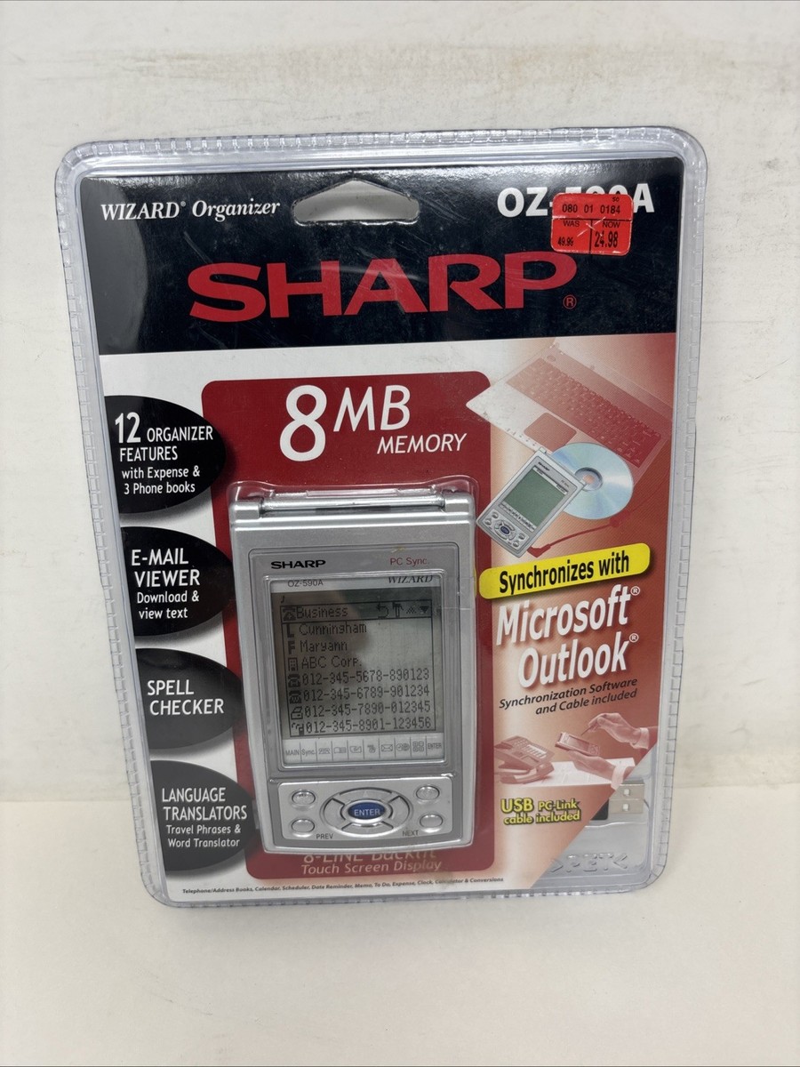 SHARP Wizard Organizer OZ-590 8 mb Memory - Factory Sealed | eBay