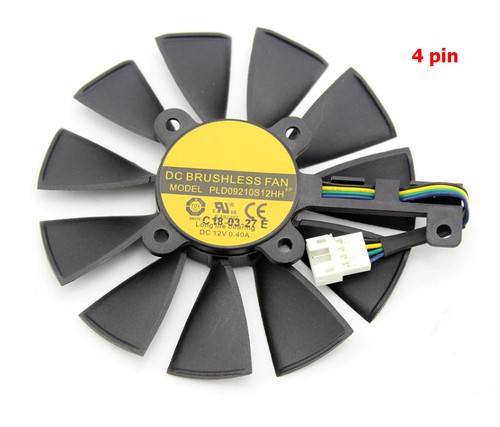 Cooler Fan For ASUS Strix GTX 980Ti GTX 1060 1080 1070 RX 480 580 VEGA64 VEGA56 - Afbeelding 10 van 15