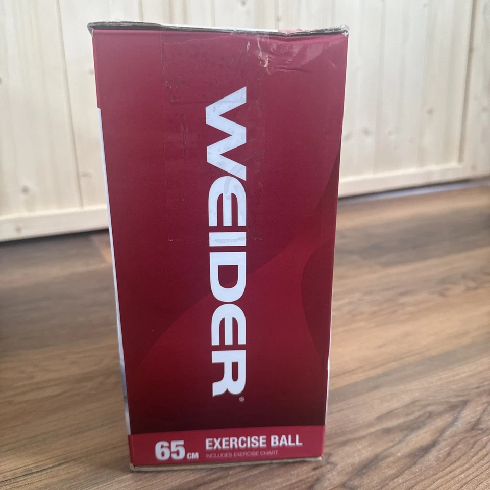 Pelota de Ejercicio Weider Fitness 65 cm con Bomba de Aire Yoga Pilates Embarazo Estiramiento Foto 4 de 4
