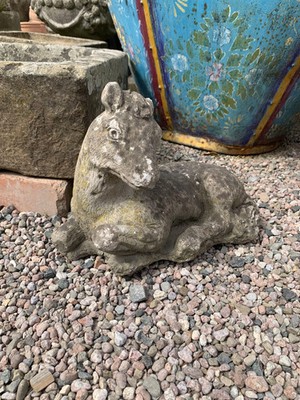 Bezauberndes Vintage Stein Pony Ornament