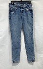 True Religion Women's Blue Distressed Stretch Skinny Jeans Size 26 — photo 1