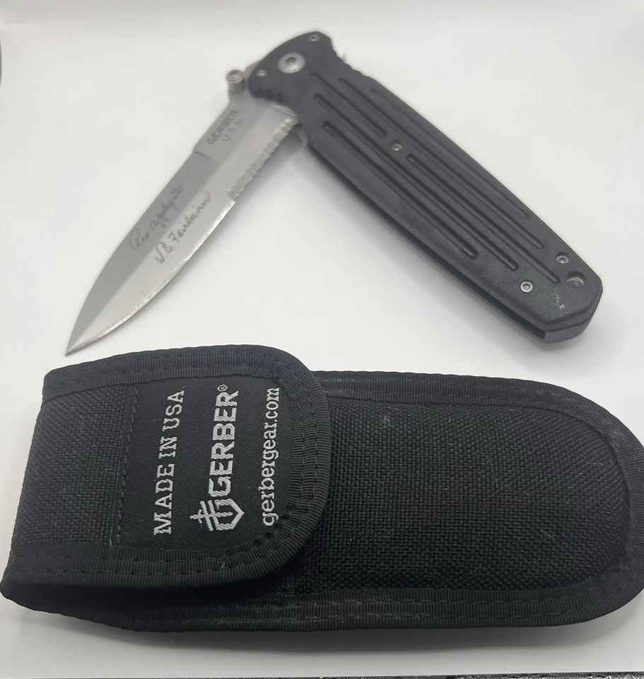 Gerber Rex Applegate Fairbairn Combat Folder Folding Pocket Knife - Image 3 of 3