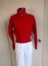 Vintage 90's Wool Liz Claiborne Women's Red Sweatshirt 100 wool