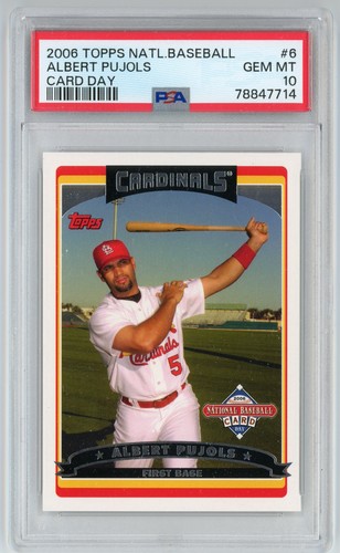 2006 Topps NBCD #6 Albert Pujols PSA 10 Gem Mint
