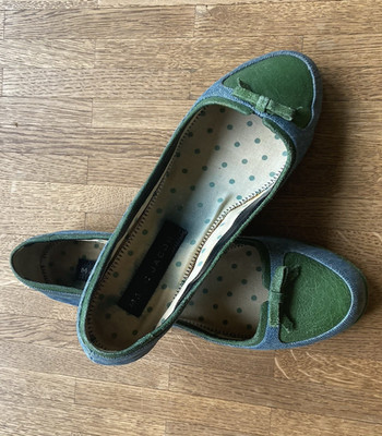 Marc Jacobs Ballerinas Größe 38 Grün / Blau