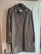 Designer Madeleine Sage Green Raincoat Size 20