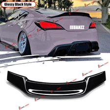 FOR 2010-2016 GENESIS COUPE KDM R STYLE GLOSS BLACK DUCKBILL TRUNK SPOILER WING