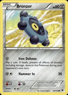 Bronzor 60/124 Common Fates Collide Pokemon Lightly Played